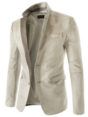 

Lapel Single-Breasted Long Sleeve Blazer