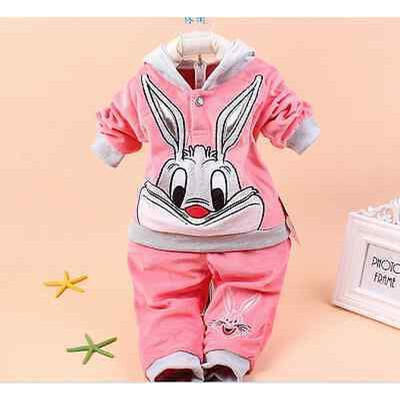

Kids Baby Girls Toddler Rabbit Hoodie Jumpers Tops Pants Trouser Suit Outfit