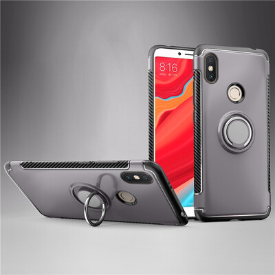 

Fivice Xiaomi Redmi S2 case PC metal ring shell magnetic car bracket TPU phone case