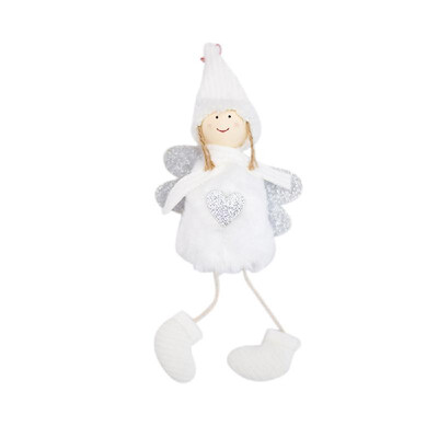 

Christmas Decoration Cute Angel Plush Dolls Xmas Tree Ornaments Mini Hanging Pendant Party Decor Kids Gift
