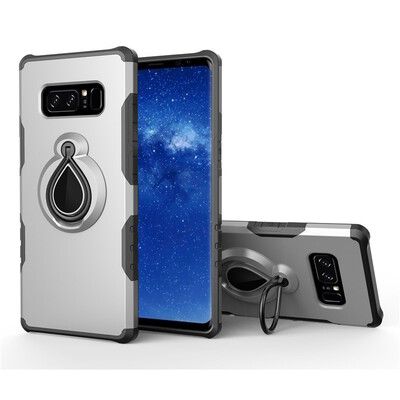 

Fivice Samsung Galaxy NOTE8 Case TPU Water Drop Ring Stand Car Power Magnetic Drop-proof Phone Case