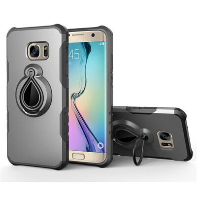 

Fivice Samsung Galaxy S7 edge Case TPU Water Drop Ring Stand Car Power Magnetic Drop-proof Phone Case