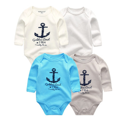 

Long Sleeve Baby Boys Clothes Newborn Bodysuits Clothing Sets 4PCS Roupa de bebe Unicorn Baby Girls Clothes Rompers 0-12M Purple