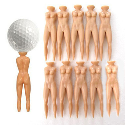 

New 10 Pcs Hot Selling Novelty Nude Lady Golf Tees Model Beauty Ball Nails