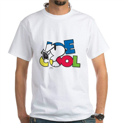 

CafePress - Peanuts Snoopy Snoopy Joe Cool White T-Shirt - 100 Cotton T-Shirt White