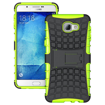 

Fivice Samsung A9 Case TPU anti-fall tire pattern back clip bracket phone case