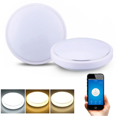 

JIAWEN 24W Wifi LED Ceiling Light Cool Natural Warm White Smart Lamp AC100 - 240V