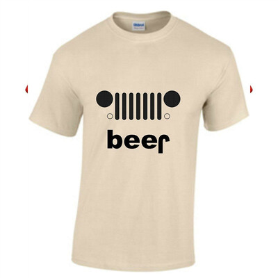

Adult Beer Funny Drinking T Shirt Willy Jeep invert Play On Words