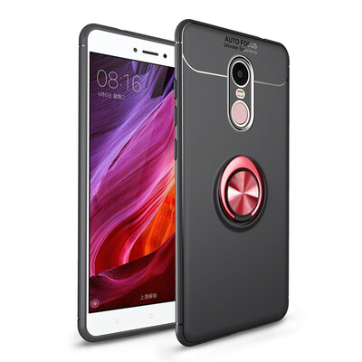 

Fivice Xiaomi Redmi note 4X case TPU metal ring shell magnetic bracket soft shell