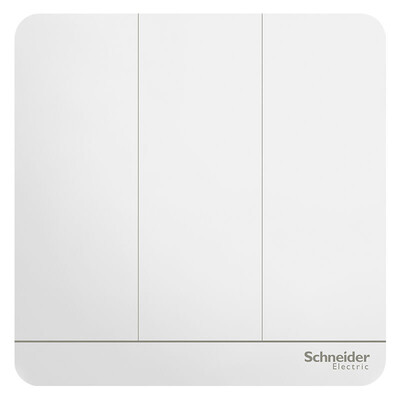 

Schneider Schneider switch socket switch panel three open single control switch 16A is still series mirror porcelain white