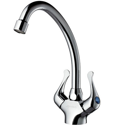 

Nine animal husbandry (JOMOO) single hole double kitchen kitchen wash basin vertical faucet can be rotated 2301-238