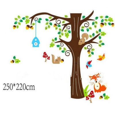 

Animals Forest Wall Art Decals Home Room Decor Mural Vinyl Sticker Self Adhesive