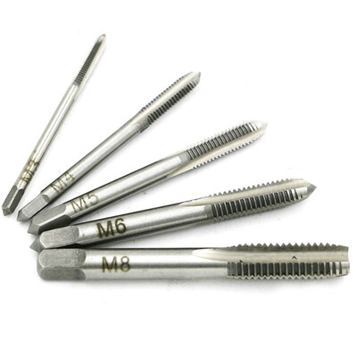 

5pcs HSS Metric Plug Hand Tapper Set Screw Thread Tap Drill Bit M3 M4 M5 M6 M8 For Machine Tools