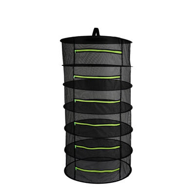 

Hanging Basket 8 Layers with Zipper Folding Dry Rack Herb Drying Net Dryer Bag Mesh For Herbs Flowers Buds Plants