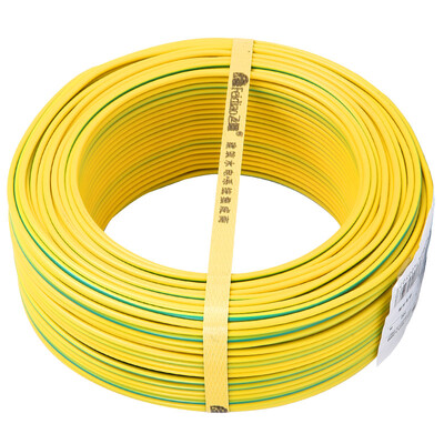 

Feifei (FEIDIAO) wire and cable BV2.5 square national standard household copper wire single-core single-strand copper wire 100 meters two-color ground