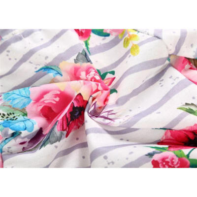 

Newborn Infant Baby Girls Floral Hooded Tops Pants Leggings Outfits Set Clothes