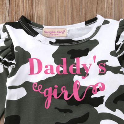

Newborn Infant Baby Camo Girl Romper Bodysuit Headband Clothes Outfits 0-24M