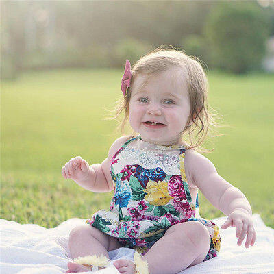 

Newborn Infant Baby Girls Bodysuit Floral Romper Jumpsuit Sunsuit Outfit Clothes