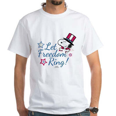 

CafePress - Snoopy - Let Freedom - 100 Cotton T-Shirt White