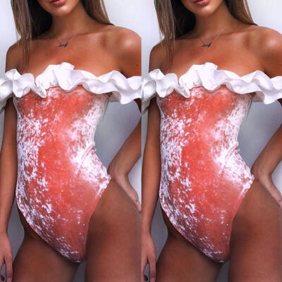

Sexy Womens Leopard Off Shoulder Bodycon Bodysuit Leotard Tops Sleeveless Blouse