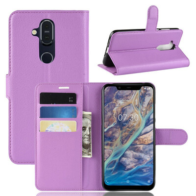 

for Nokia 71 Plus WIERSS Wallet Phone Case for Nokia X7 for Nokia 71 Flip Leather Cover Case Etui Fundas
