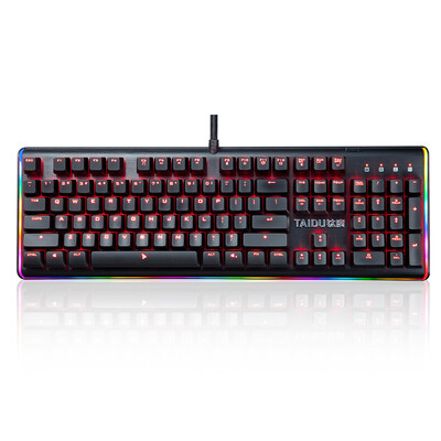 

Titanium (Taidu) Symphony division smart gaming mechanical keyboard black Cherry black axis RGB bright light with 104 keys