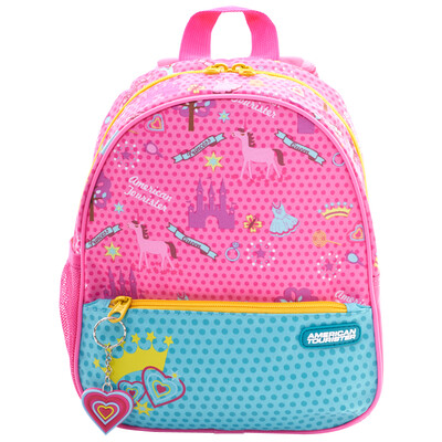 

American Fashion Boxes AmericanTourister 2016 New Children's Cartoon Backpack Kindergarten Men's Girls Shoulder Bag 91W * 90002 Pink