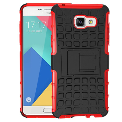 

Fivice Samsung A510A5 2016 Case TPU anti-fall tire pattern back clip bracket phone case