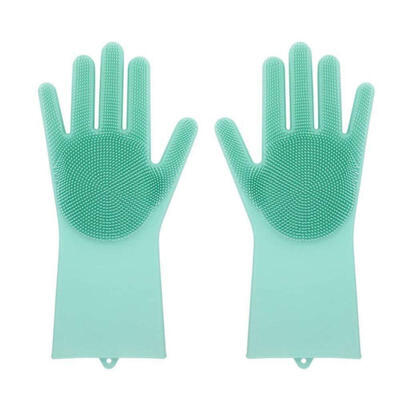 

1Pair Silicon Dish Scrubber Gloves 100 Food Grade Cleaning Dishwashing