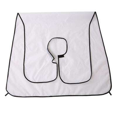 

Beard Shaving Apron Gather Cloth Bib Facial Hair Dye Trimmings Catcher Cape with Two Suction Cups