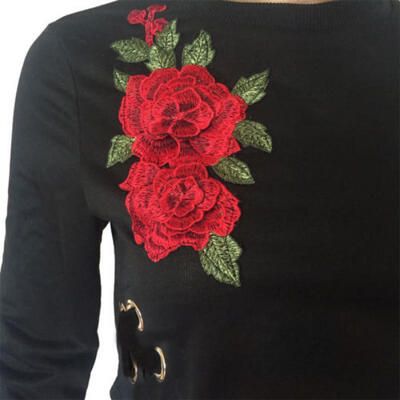 

UK Womens Shirt Blouse Casual Ladies Long Sleeve Floral Crop Top UK Size 6-14
