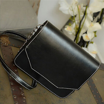 

Women Girls Korean Cool Vintage Hard Leather Shoulder Crossbody Bag Handbags