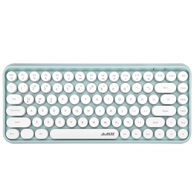 

Ajazz 308i Vintage Portable Bluetooth Wireless Keyboard 84 Keys for Home Office Use