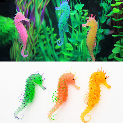

Seahorse Luminous Ornament Aquarium Luminous Seahorse Decoration for Fish Tank Aquarium Decoration 3 PCS