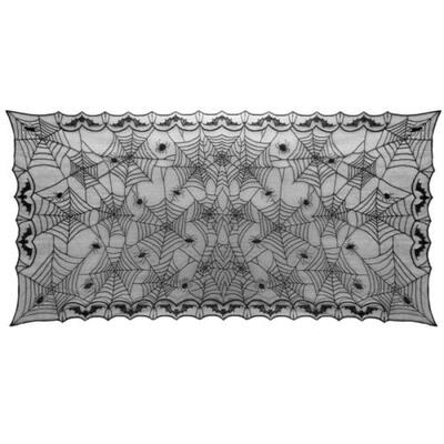

Halloween Tablecloth Black Lace Tablecloth Door Curtai Furniture Decoration UK
