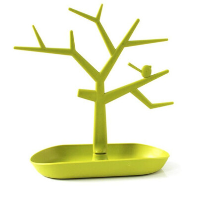 

Bird tree jewelry holder storage rack Bracelet Necklace hanger keys earring Display stand jewelry box case home organizer