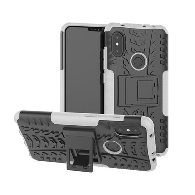 

Goowiiz Phone Case For Xiaomi Mi 8Max 3PocoPhone F1Poco F1 Armor Tire Texture Rugged Protection PCTPU Full Protection