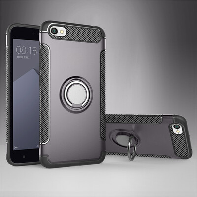 

Fivice Xiaomi Redmi note 5A case PC metal ring shell magnetic car bracket TPU phone case