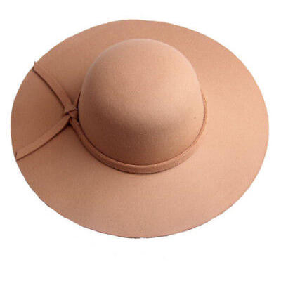 

US STOCK New Womens Floppy Packable Wide Brim Sun Shade Derby Beach Straw Hat