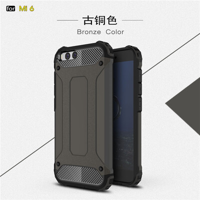 

Fivice Xiaomi MI 6 case Luxury Silicone Diamond Armor PC Hard Shell Phone Case