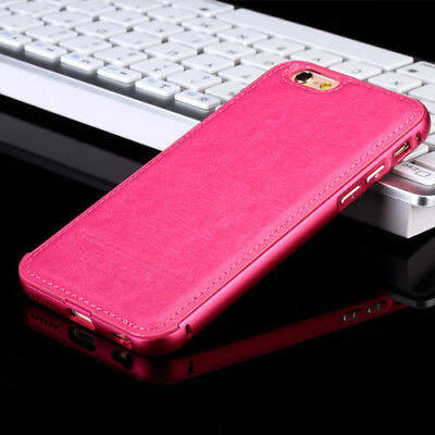 

For iPhone 5 5s 6 6s 6Plus Shockproof Hybrid Thin Leather Soft Back Case Cover