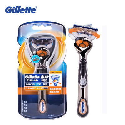 

Genuine Gillette Fusion Proglide Flexball Power Razors BrandS Men Electric Shavers 1holder With 1 Blades GLA511ZSD Safety Razors