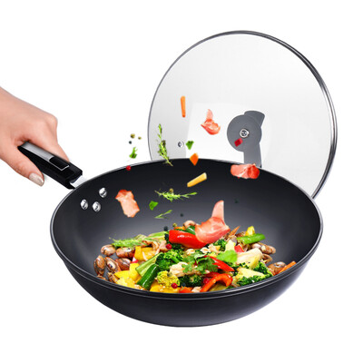 

Jingdong supermarket] Baijie (Baijie) no coated really stainless steel wok pot 32cm CG3221-TZ with cover