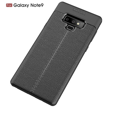

Fivice Samsung Galaxy Note 9 case Luxury leather TPU silicone anti-fall soft shell phone case