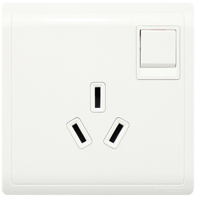 

Schneider (Schneider) switch socket socket panel 10A five-hole socket with switch Feng Shang series of white ten suit set