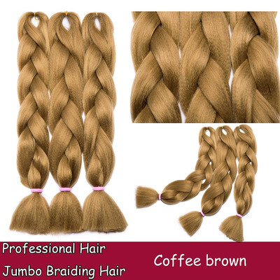 

Braiding Hair Ombre for crochet Hair Weave with Synthetic&Twist Braiding Hair Extensions Dark black 100gpc