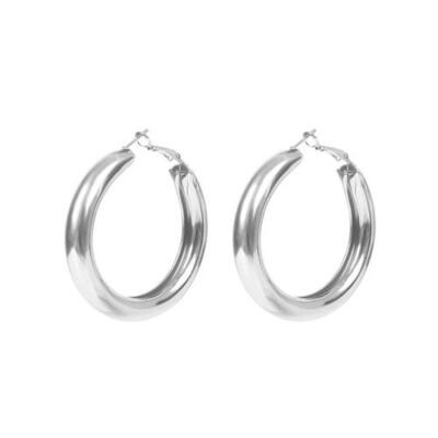 

New Fashion Large Hoop Jewellery Yellow Gold Filled Women Hoop Sleeper Earrings