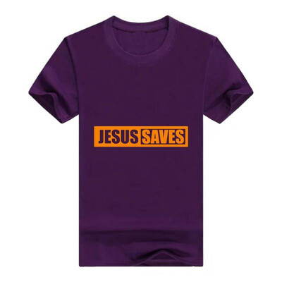 

Christian Religious Men Tshirt Jesus Saves