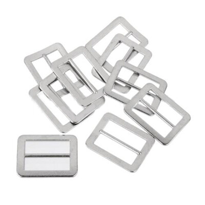

10pcs 25mm Metal Tri-glide Backpack Straps Adjust Buckles Webbing Slider