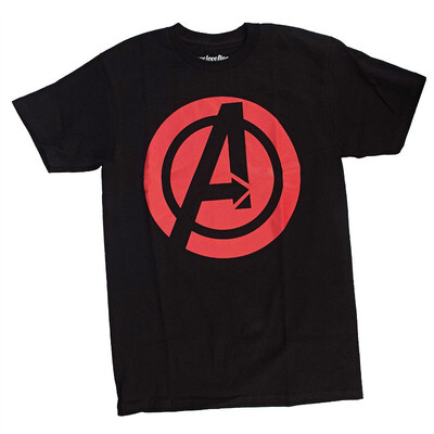 

Avengers Black Widow Logo Symbol T-shirt Large Black